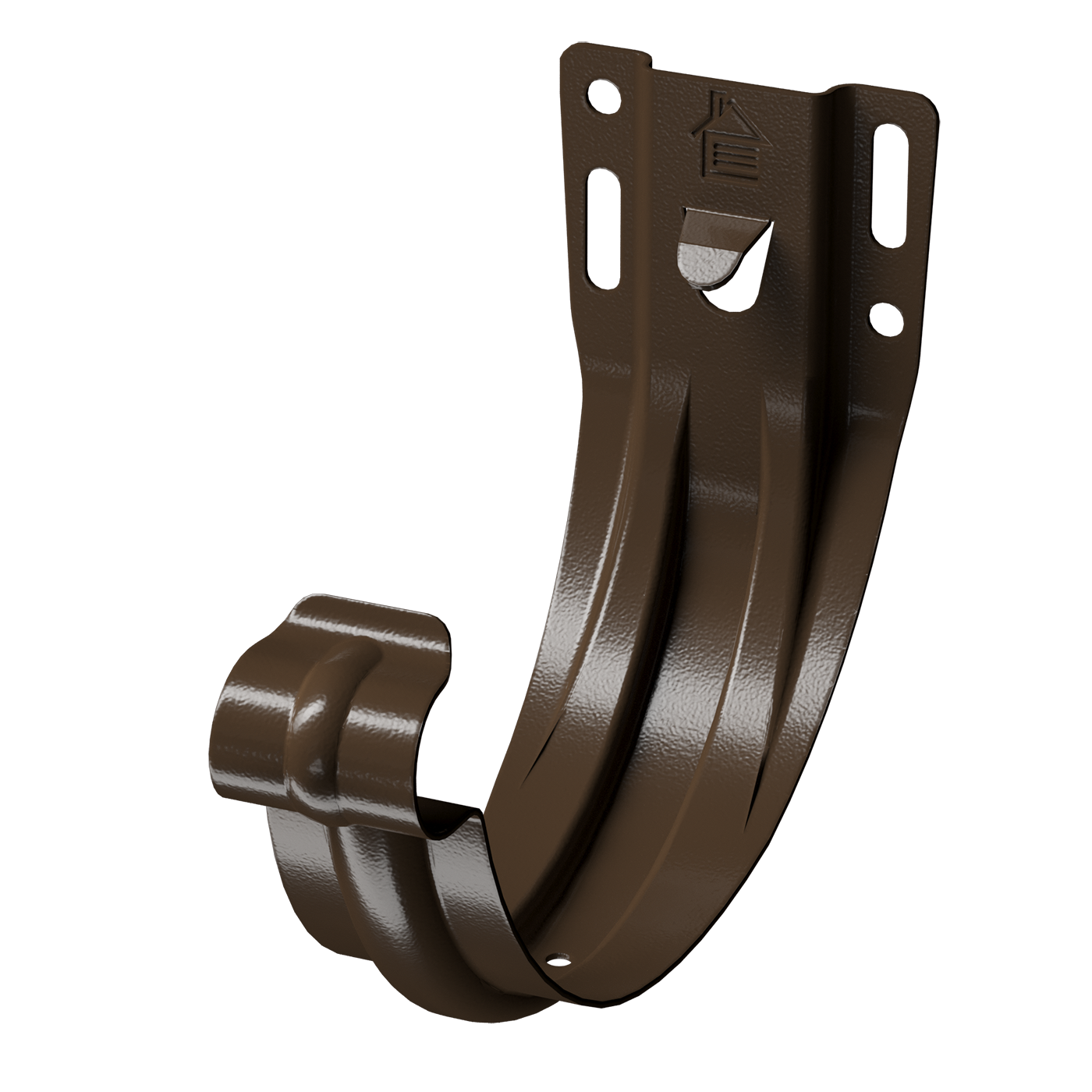Кронштейн желоба карнизный (штампованный) Stal Premium, каштан Кронштейн желоба карнизный (штампованный) Stal Premium, каштан