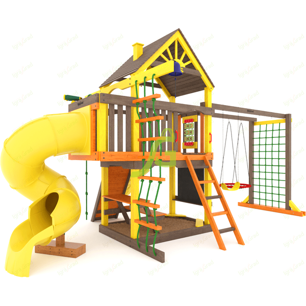 Детская площадка IgraGrad Шато с трубой (Дерево) мод.2 Детская площадка IgraGrad Шато с трубой (Дерево) мод.2
