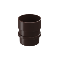 Муфта соединительная для водостока Lux, графит