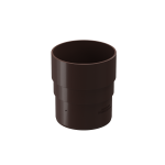 Муфта соединительная для водостока Premium, шоколад