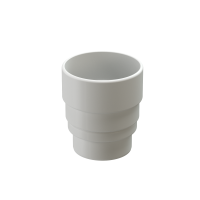 Муфта соединительная для водостока Lux, карбон