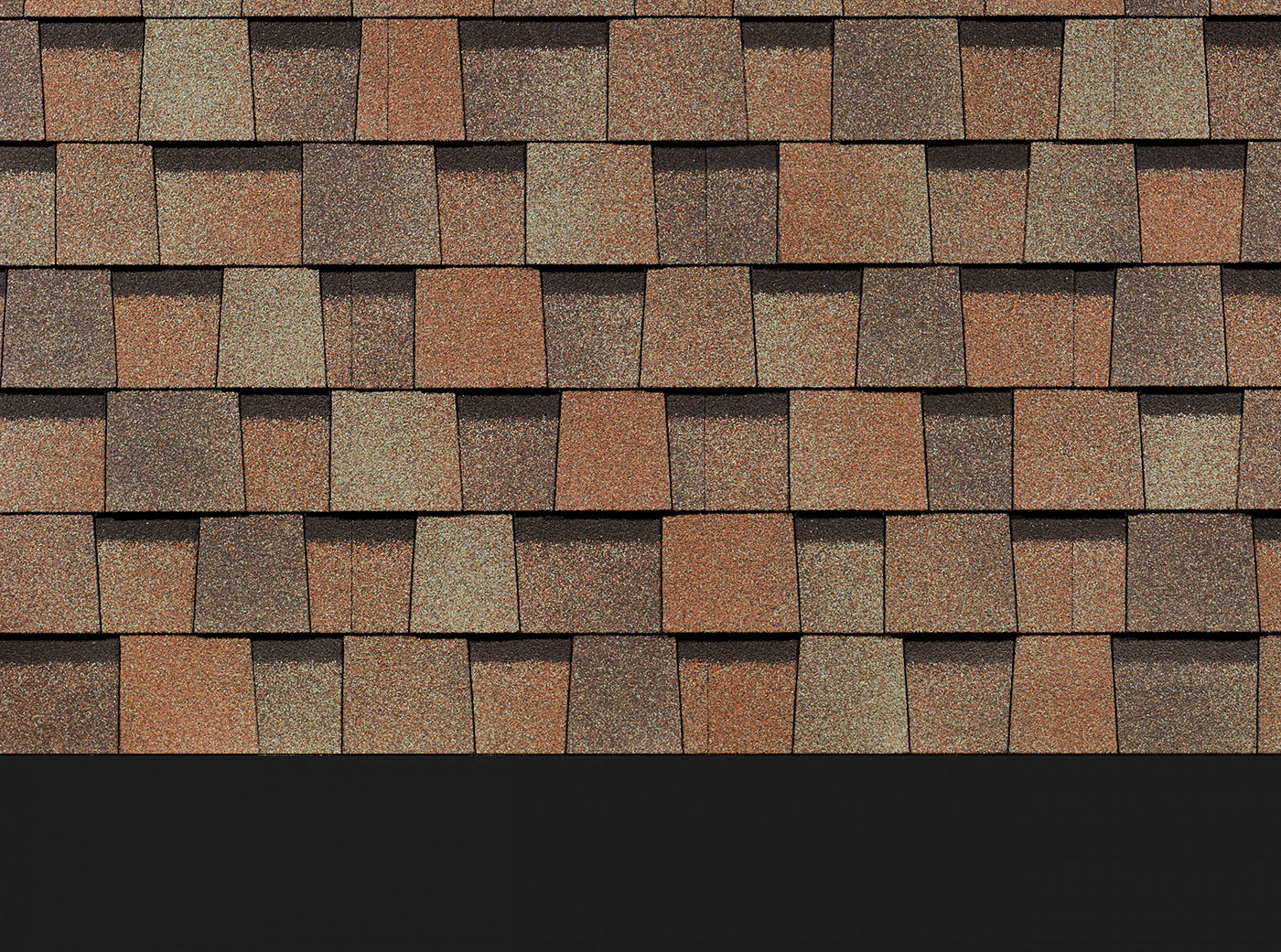 Ламинированная черепица Серия Dragon Standard, окисленная медь Ламинированная черепица Серия Dragon Standard, окисленная медь