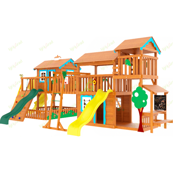 Детская деревянная площадка ‘IgraGrad Домик 6 Совенок’ Детская деревянная площадка ‘IgraGrad Домик 6 Совенок’