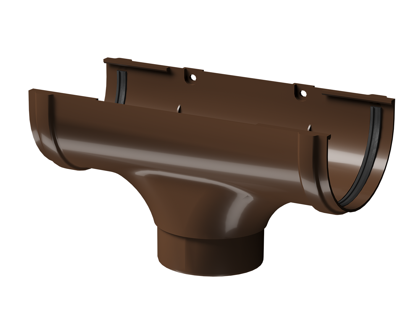 Водосточная воронка Premium, каштан Водосточная воронка Premium, каштан