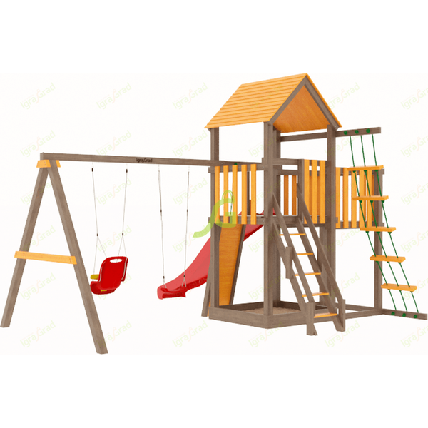 Детская площадка IgraGrad Панда Фани с балконом Детская площадка IgraGrad Панда Фани с балконом