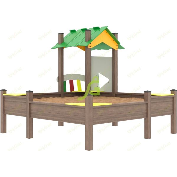 Детская песочница с крышей (мод.2) Детская песочница с крышей (мод.2)