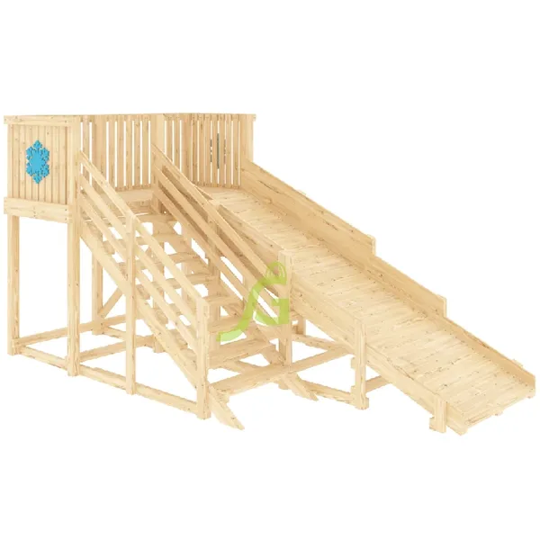 Деревянная зимняя горка ‘IgraGrad Snow Fox’, скат 4 м, без окраски Деревянная зимняя горка ‘IgraGrad Snow Fox’, скат 4 м, без окраски