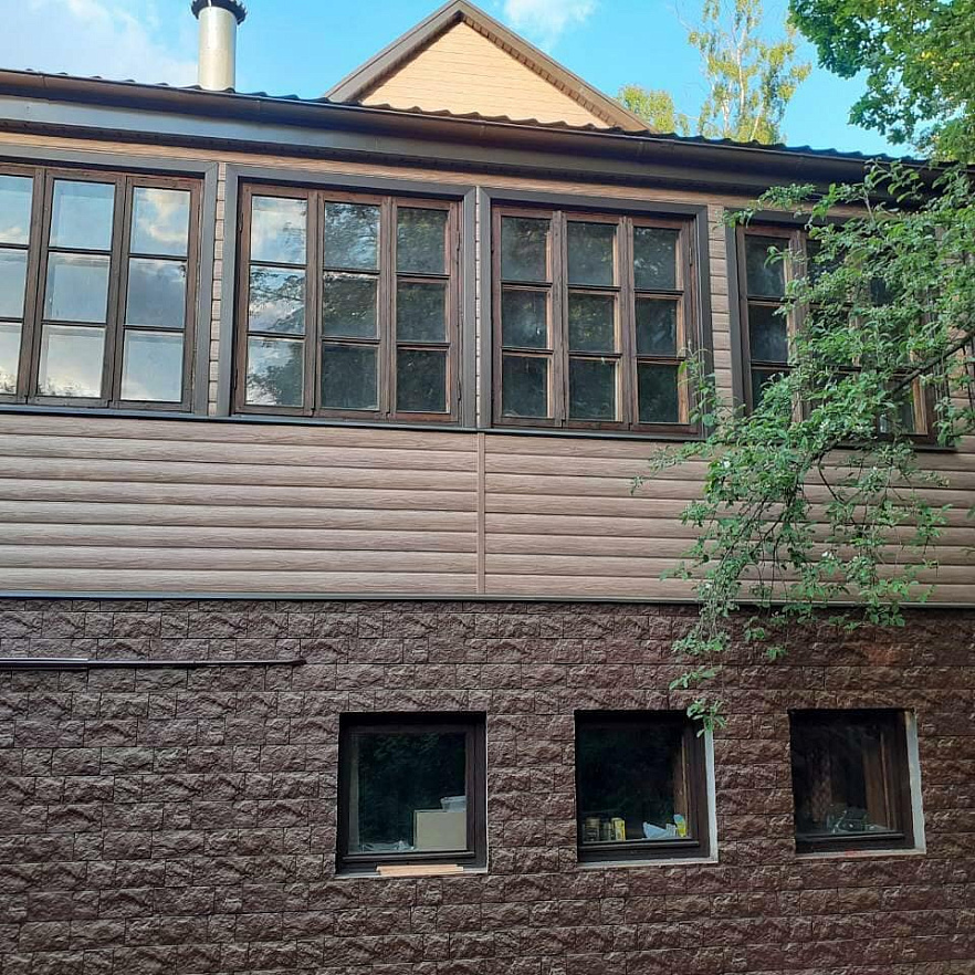 Сайдинг LUX под дерево, Блок-Хаус, кедр Сайдинг LUX под дерево, Блок-Хаус, кедр