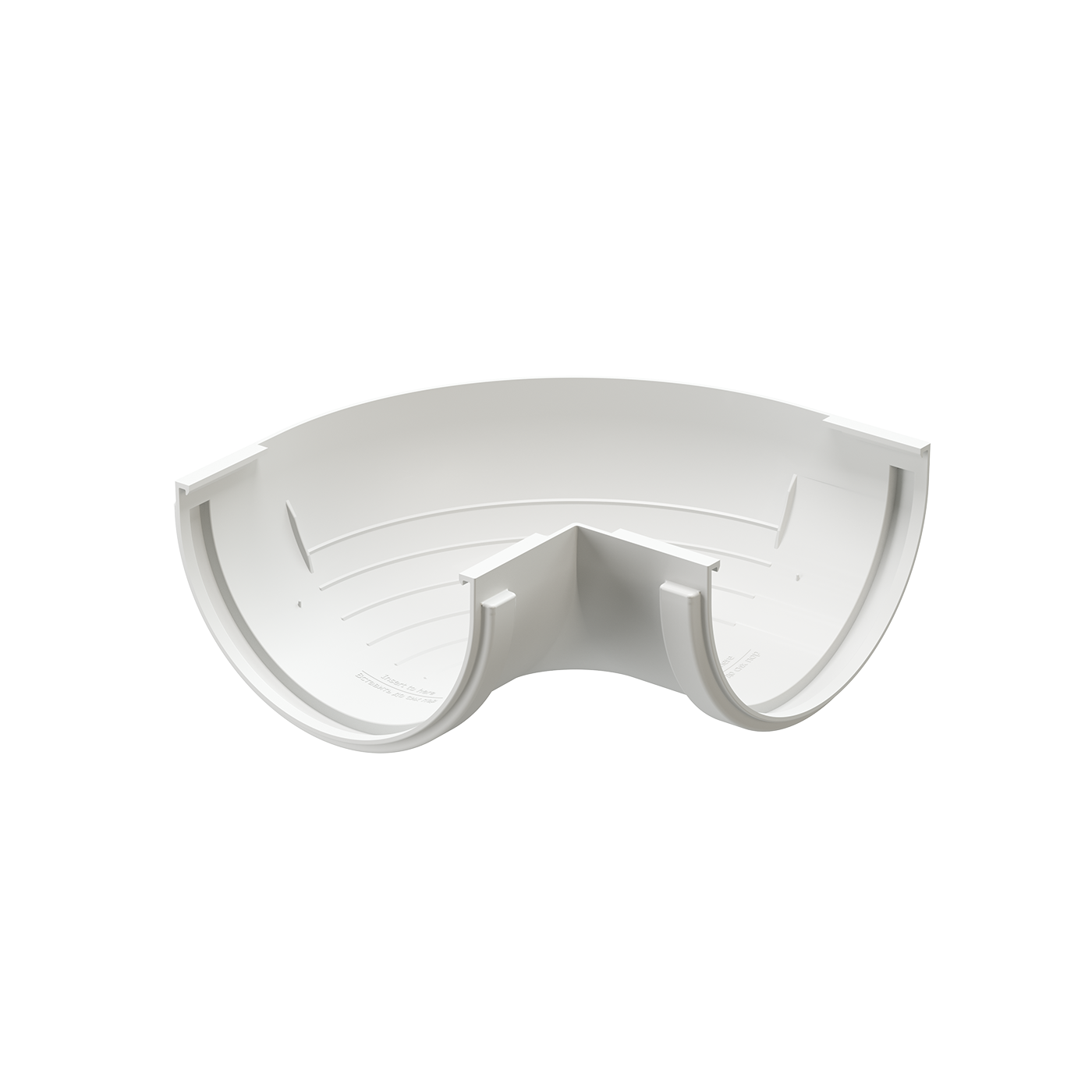 Внешний угол желоба 90° Standard, белый Внешний угол желоба 90° Standard, белый