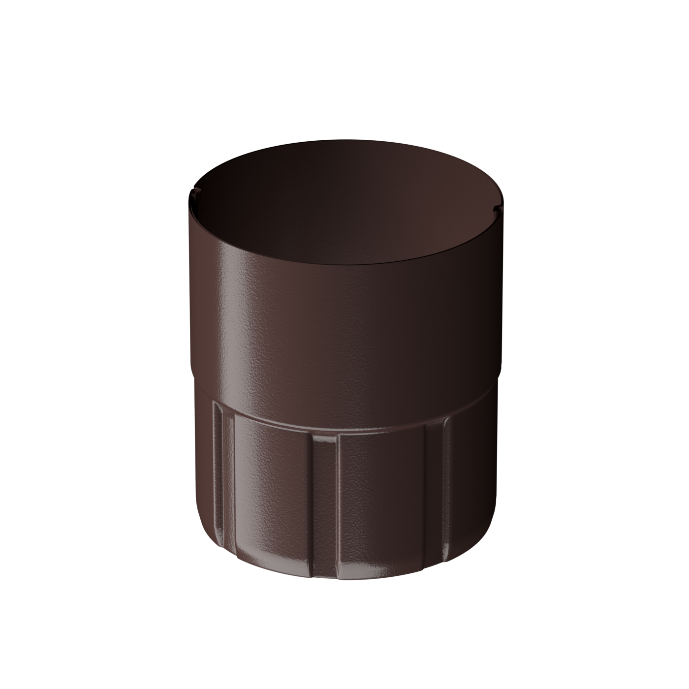 Муфта соединительная для водостока Stal Premium, шоколад Муфта соединительная для водостока Stal Premium, шоколад