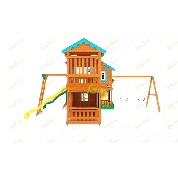 Детская деревянная площадка ‘IgraGrad Домик 6 Совенок’ Детская деревянная площадка ‘IgraGrad Домик 6 Совенок’