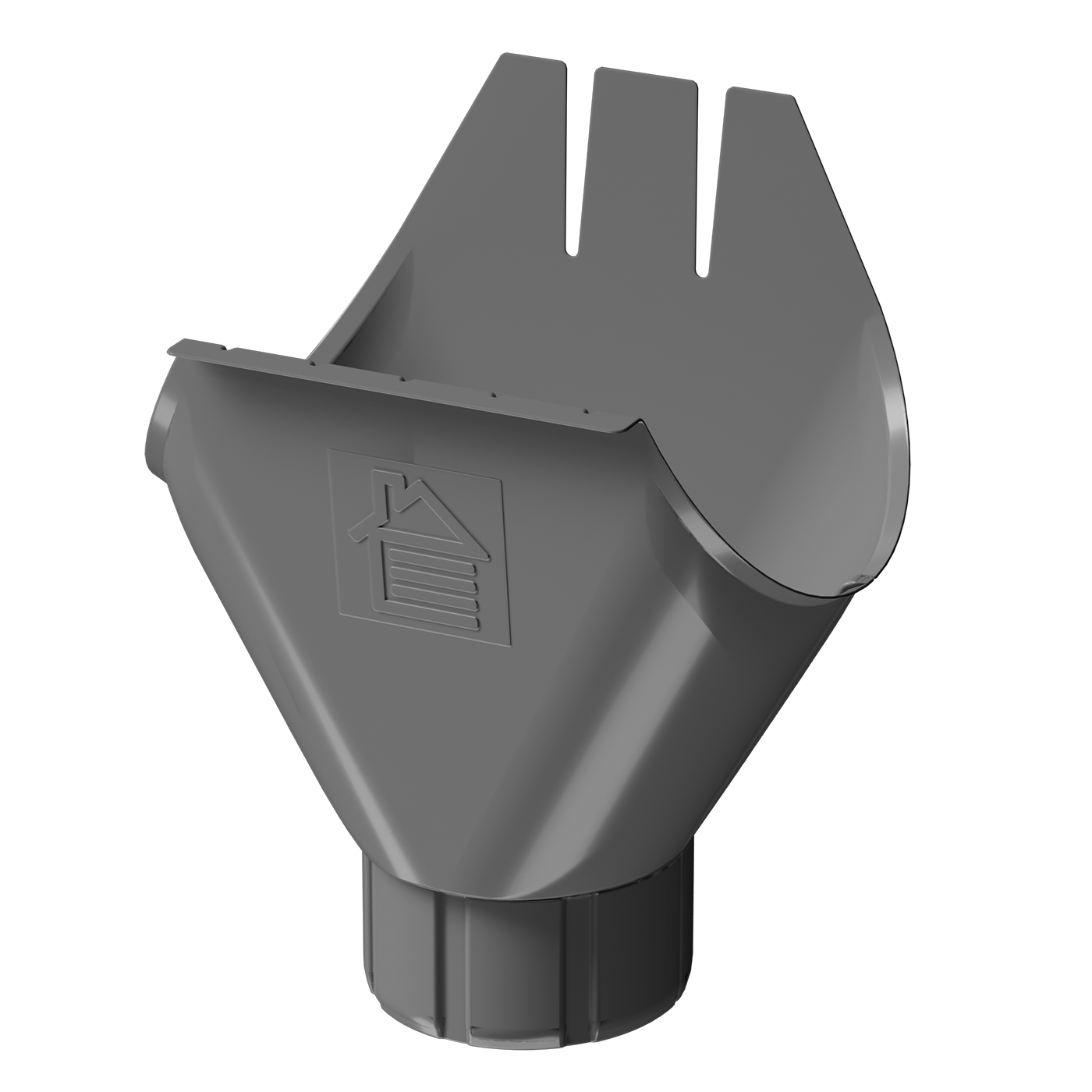 Водосточная воронка желоба Stal Premium, графит Водосточная воронка желоба Stal Premium, графит