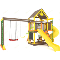 Детская площадка IgraGrad Шато с трубой (Дерево) мод.1