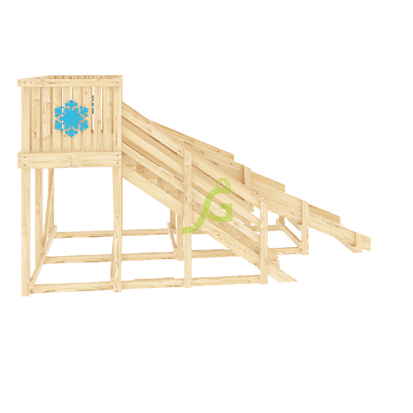 Деревянная зимняя горка ‘IgraGrad Snow Fox’, скат 4 м, без окраски Деревянная зимняя горка ‘IgraGrad Snow Fox’, скат 4 м, без окраски