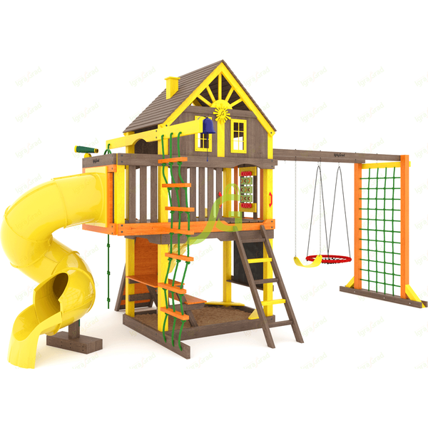 Детская площадка IgraGrad Шато с трубой (Домик) мод.2 Детская площадка IgraGrad Шато с трубой (Домик) мод.2
