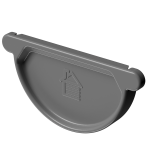 Заглушка желоба Stal Premium, графит