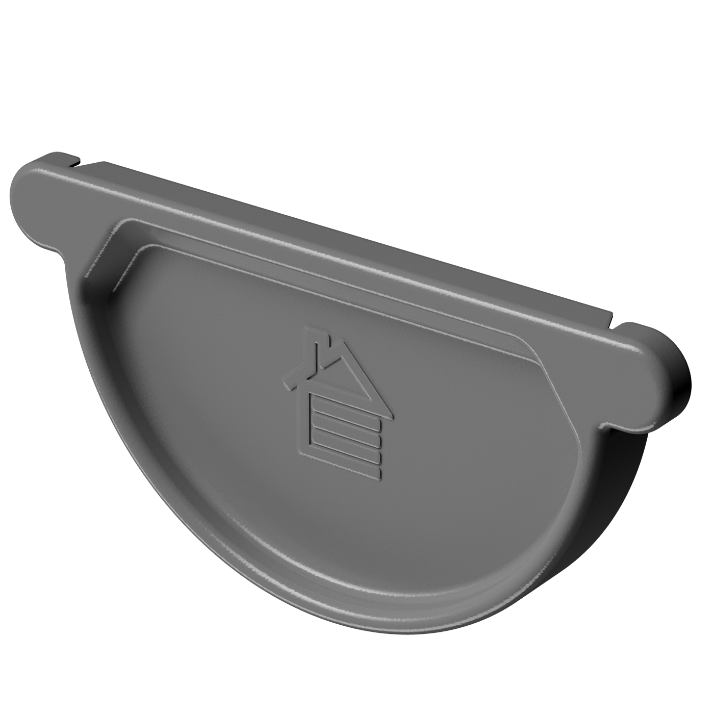 Заглушка желоба Stal Premium, графит Заглушка желоба Stal Premium, графит