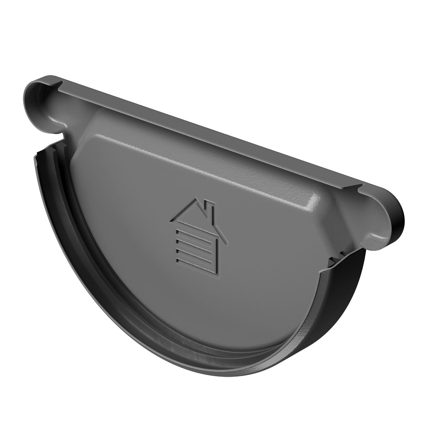 Заглушка желоба Stal Premium, графит Заглушка желоба Stal Premium, графит