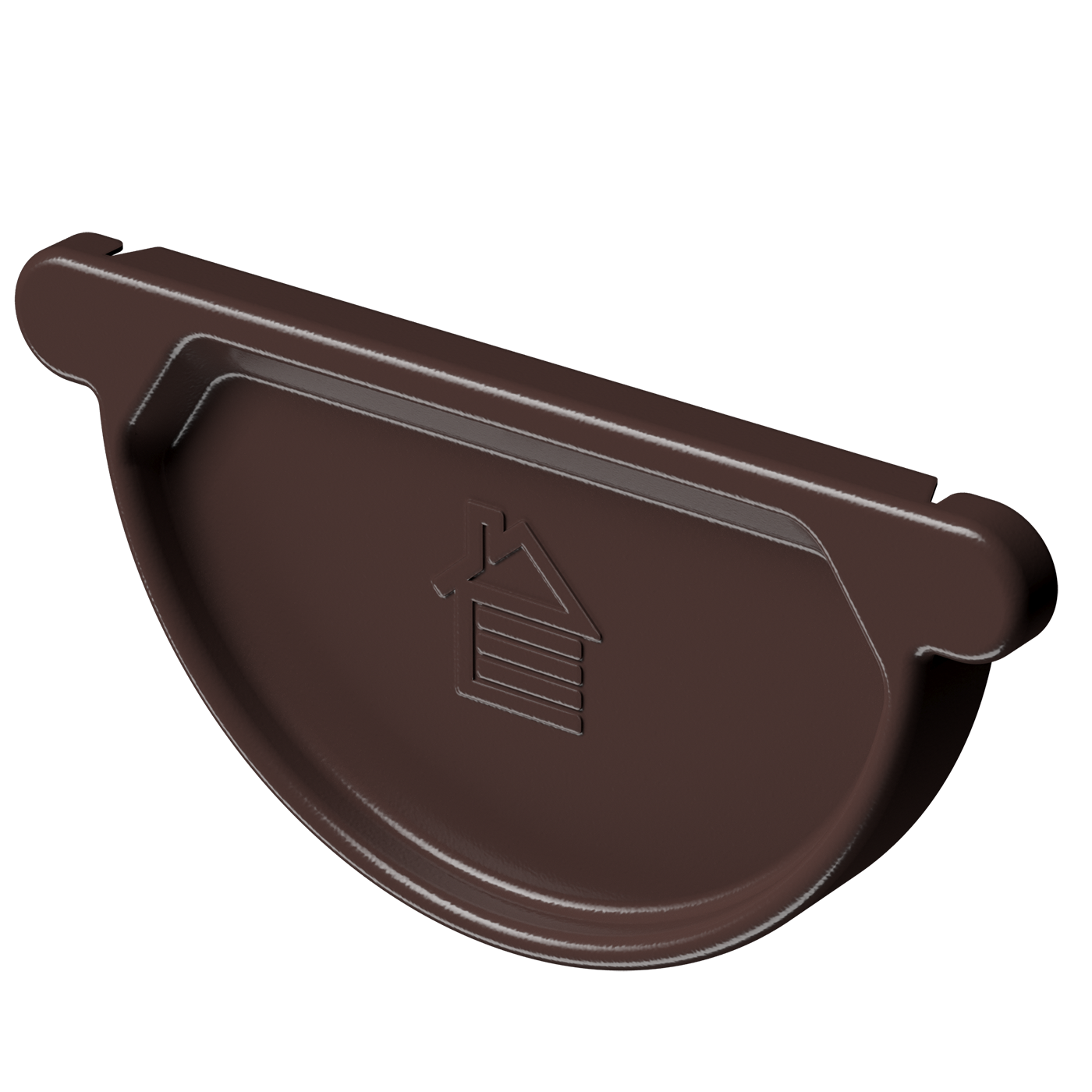 Заглушка желоба Stal Premium, шоколад Заглушка желоба Stal Premium, шоколад