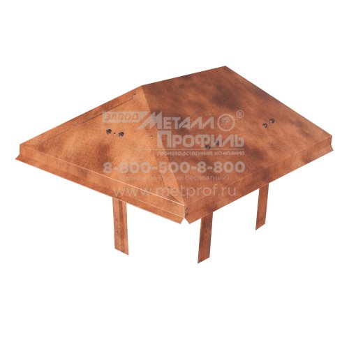 Заглушка желоба 120×86 правая