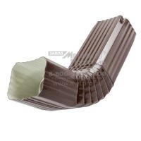 Труба водосточная с коленом (76×102×3000)