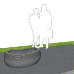 Вазон “Боб” малый 1000*610*350