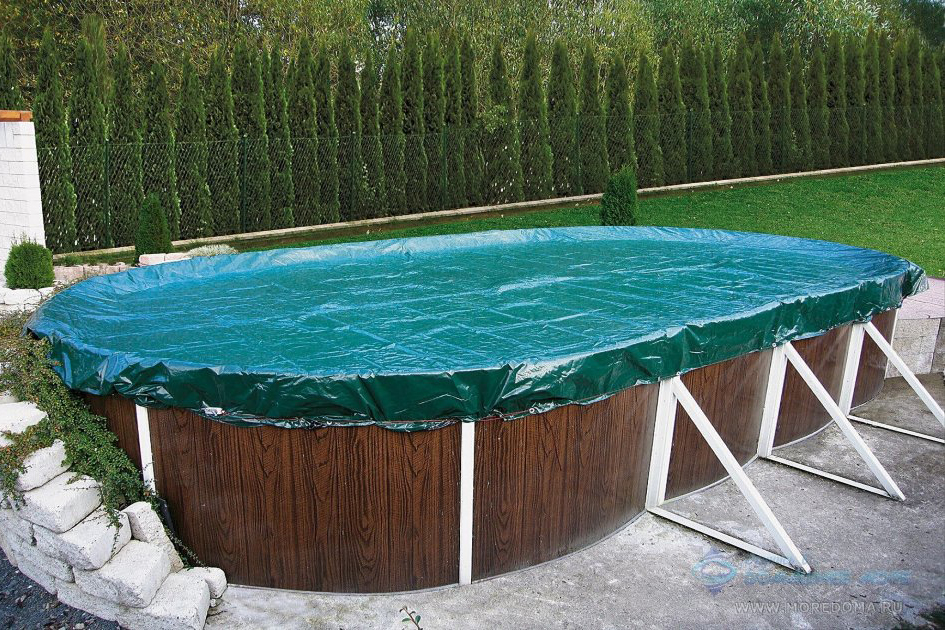 Тент защитный 6,40 Х 3,05 м овальный Тент защитный 6,40 Х 3,05 м овальный