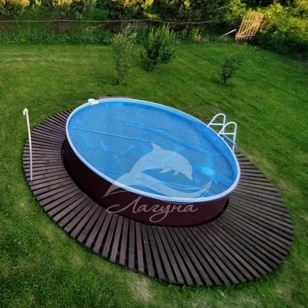 Круглый бассейн вкапываемый Гигабасс 2,5 х 1,5 м.