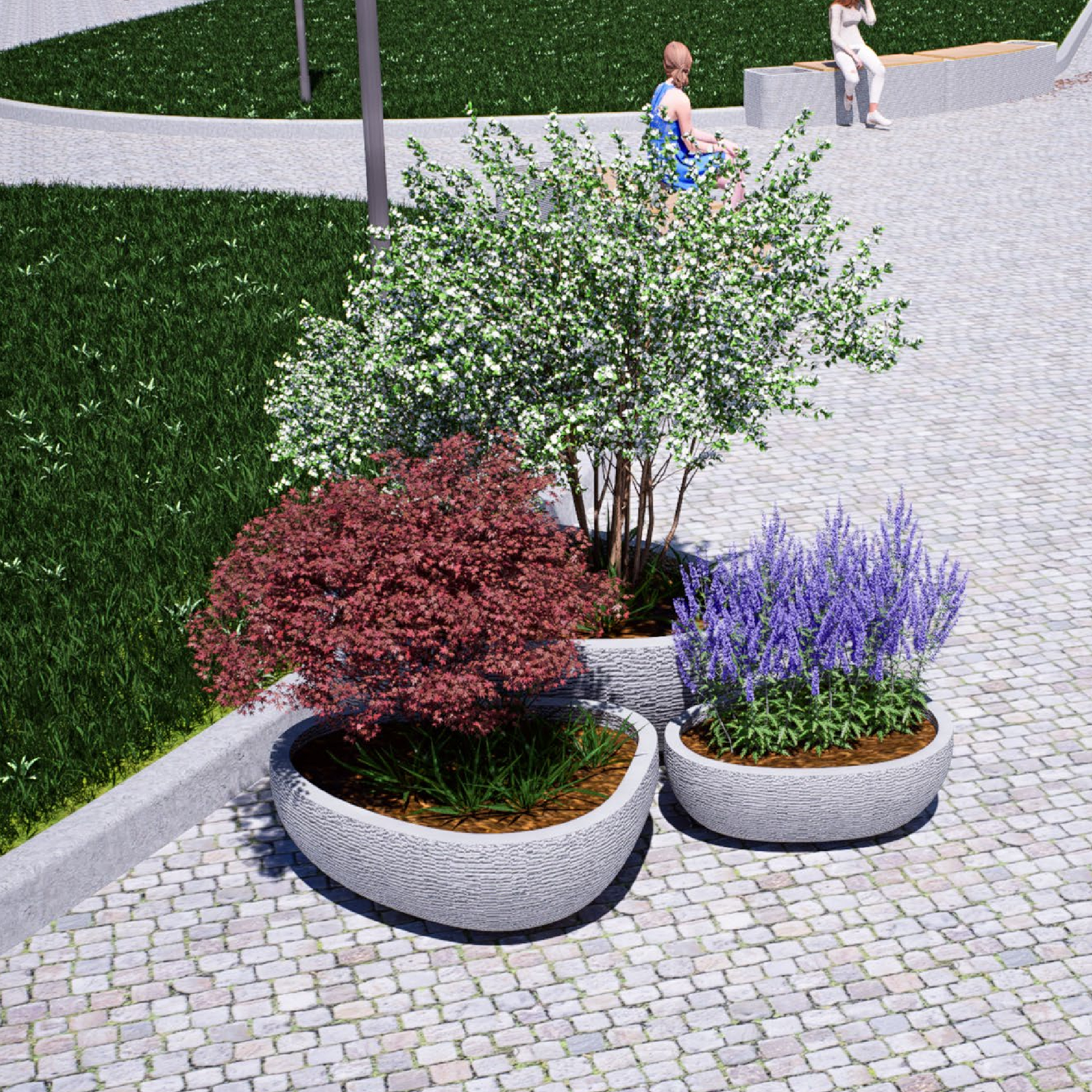 Вазон “Камешки” Большой 1300*1020*550 Вазон “Камешки” Большой 1300*1020*550