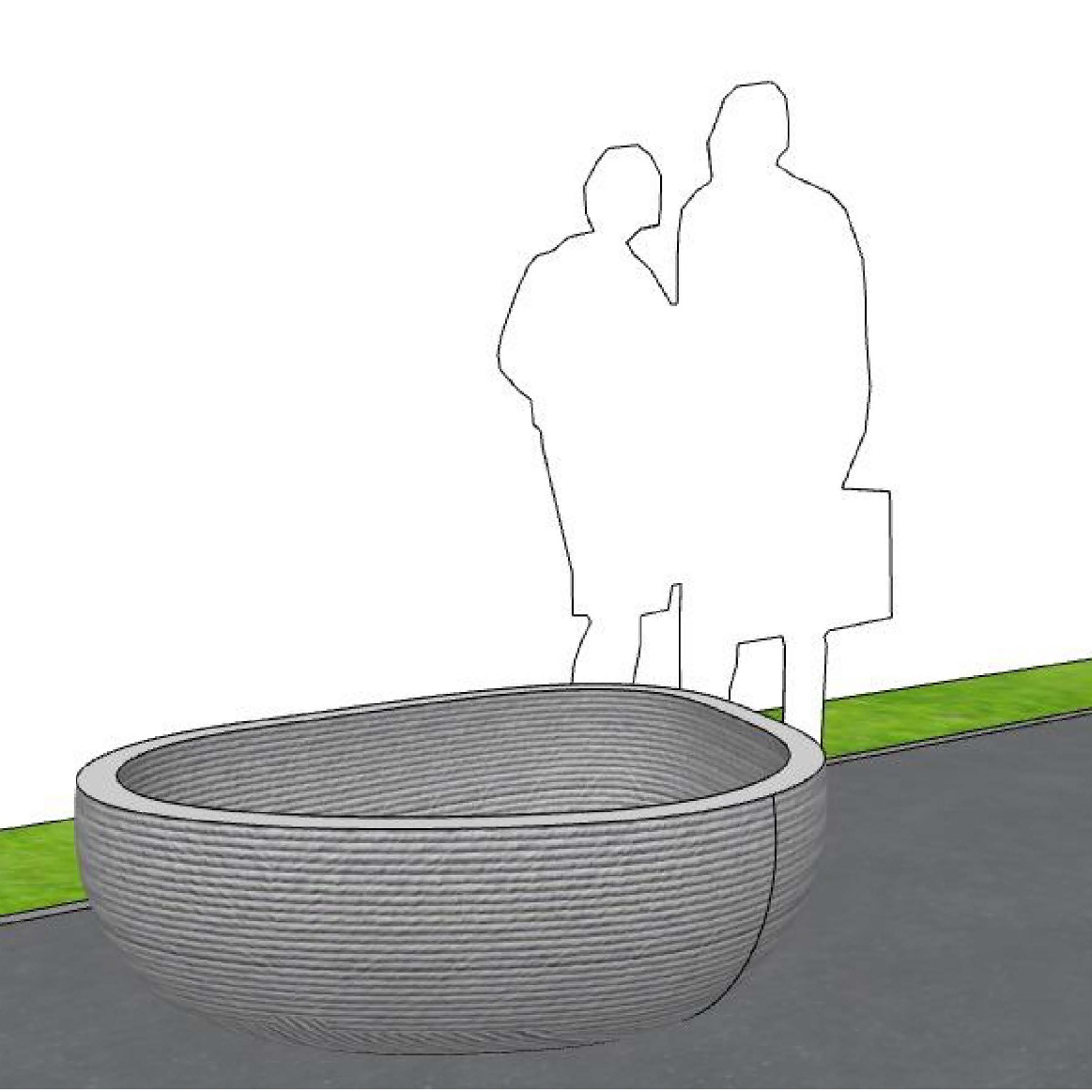 Вазон “Камешки” Большой 1300*1020*550 Вазон “Камешки” Большой 1300*1020*550