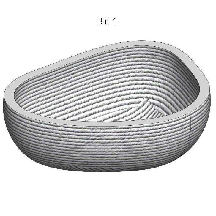 Вазон “Камешки” малый 850*660*350 Вазон “Камешки” малый 850*660*350