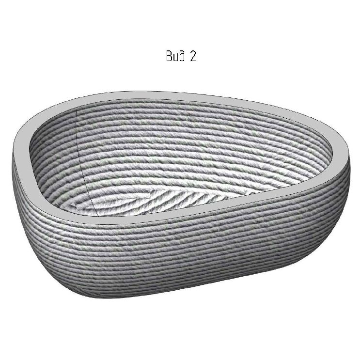 Вазон “Камешки” малый 850*660*350 Вазон “Камешки” малый 850*660*350