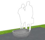 Вазон “Камешки” малый 850*660*350