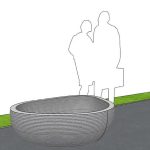 Вазон “Камешки” средний 1100*870*450