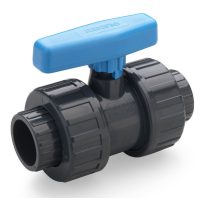 Кран шаровый 50 мм, ПВХ, одноразъёмный