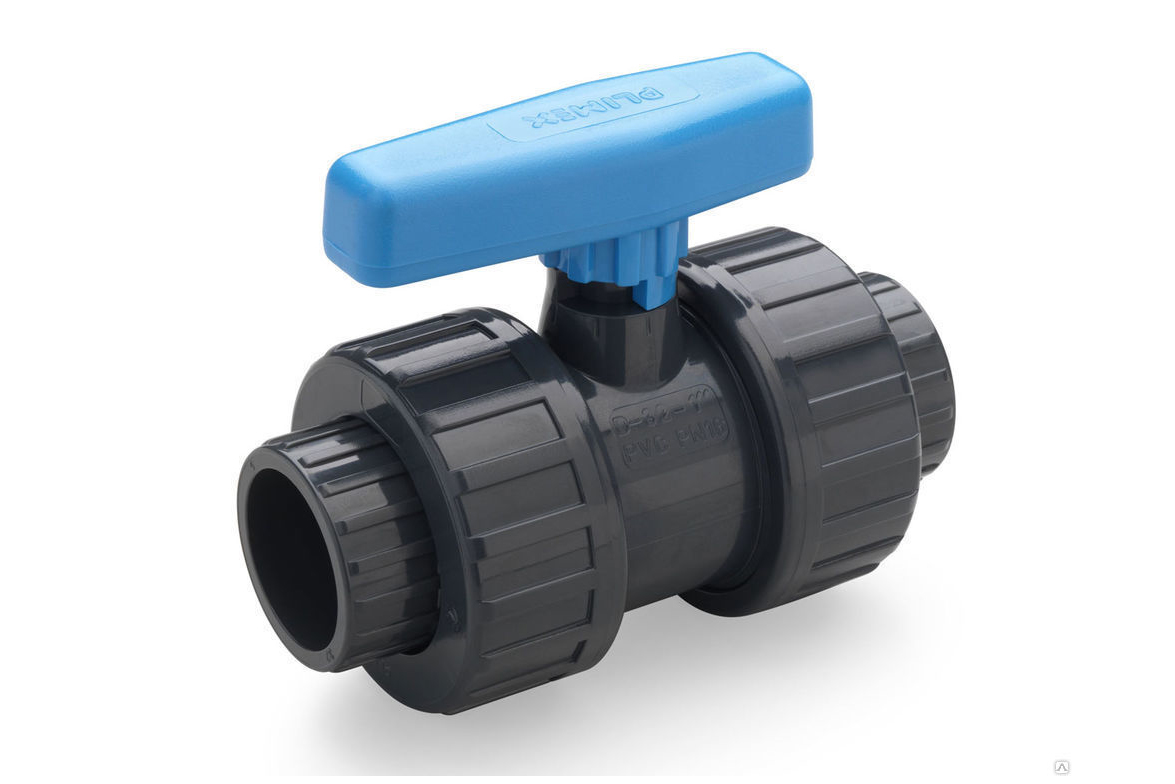 Кран шаровый 50 мм, ПВХ Кран шаровый 50 мм, ПВХ