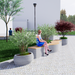 Вазон “Боб” малый 1000*610*350