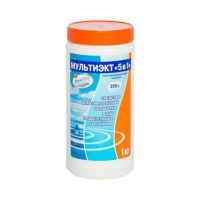 Мультиэкт ‘6 в 1’, картриджи, банка 0,8 кг. Для комплексной обработки воды.