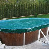 Тент защитный 7,32 Х 3,66 м. овальный