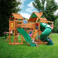 Большой спортивно-игровой комплекс из дерева «ГУЛЛИВЕР»