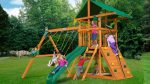 Небольшой спортивно-игровой комплекс GORILLA (PLAYNATION) «Конго 2» с фортом под матерчатой крышей.