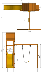 Спортивно-игровой комплекс MoyDvor КОВБОЙ (10601 00)