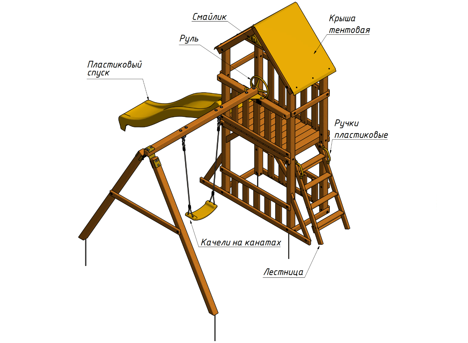 Спортивно-игровой комплекс MoyDvor ЗАМОК (10701 00) Спортивно-игровой комплекс MoyDvor ЗАМОК (10701 00)