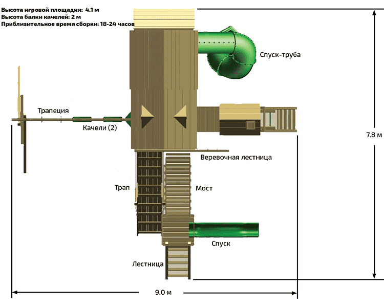 Спортивно-игровой комплекс «ОХОТНИК Deluxe» Спортивно-игровой комплекс «ОХОТНИК Deluxe»