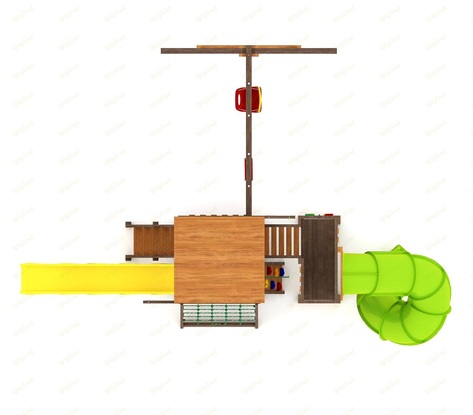 Детская площадка IgraGrad Панда Фани Gride с трубой 2,1м Детская площадка IgraGrad Панда Фани Gride с трубой 2,1м