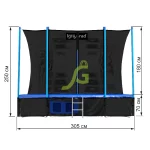 Батут с защитной сеткой IgraGrad Classic 305 см (10 ft)