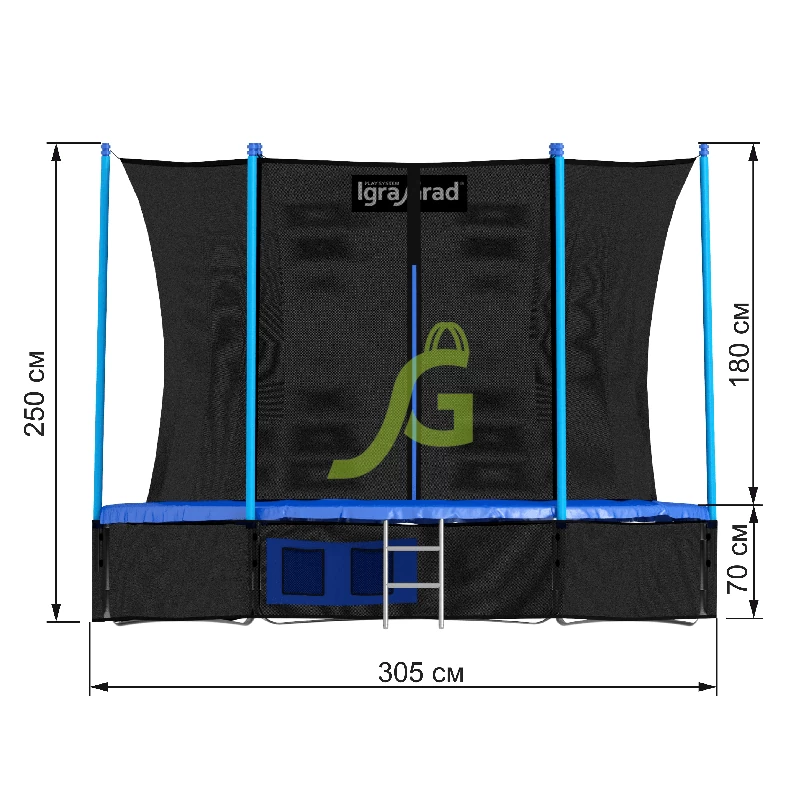 Батут с защитной сеткой IgraGrad Classic 305 см (10 ft) Батут с защитной сеткой IgraGrad Classic 305 см (10 ft)