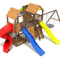 Детская площадка IgraGrad Панда Фани Gride с трубой 2,1м