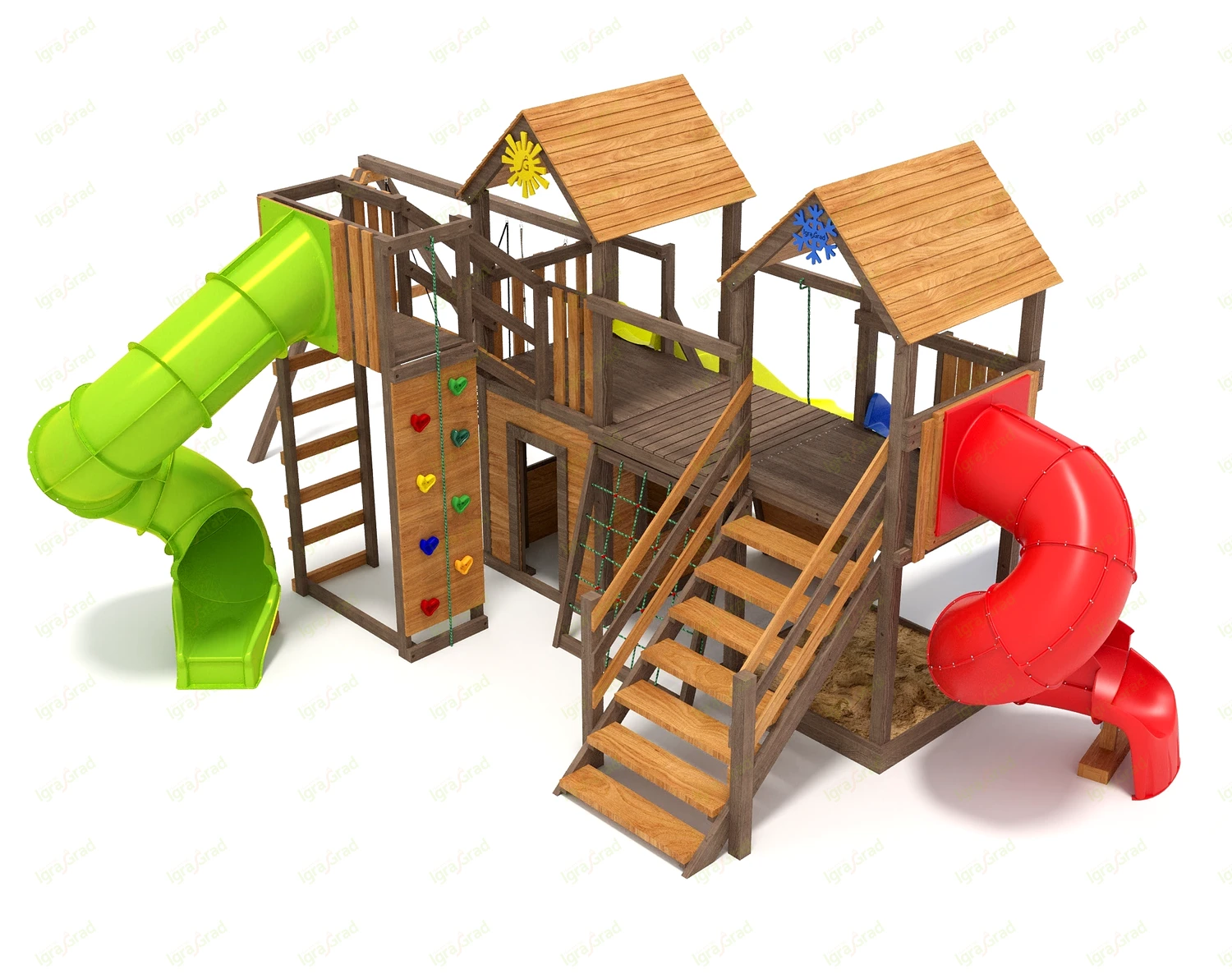 Детская площадка IgraGrad Комбо с трубой 2,1м Детская площадка IgraGrad Комбо с трубой 2,1м