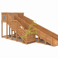 Зимняя горка “IgraGrad Snow Fox”, скат 10 м